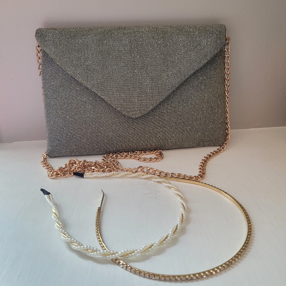 A New Day Evening Clutch + 2 Headbands